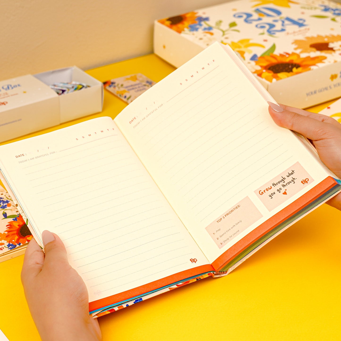 2024 أجندة صن فلاور للإنتاجية انجليزي