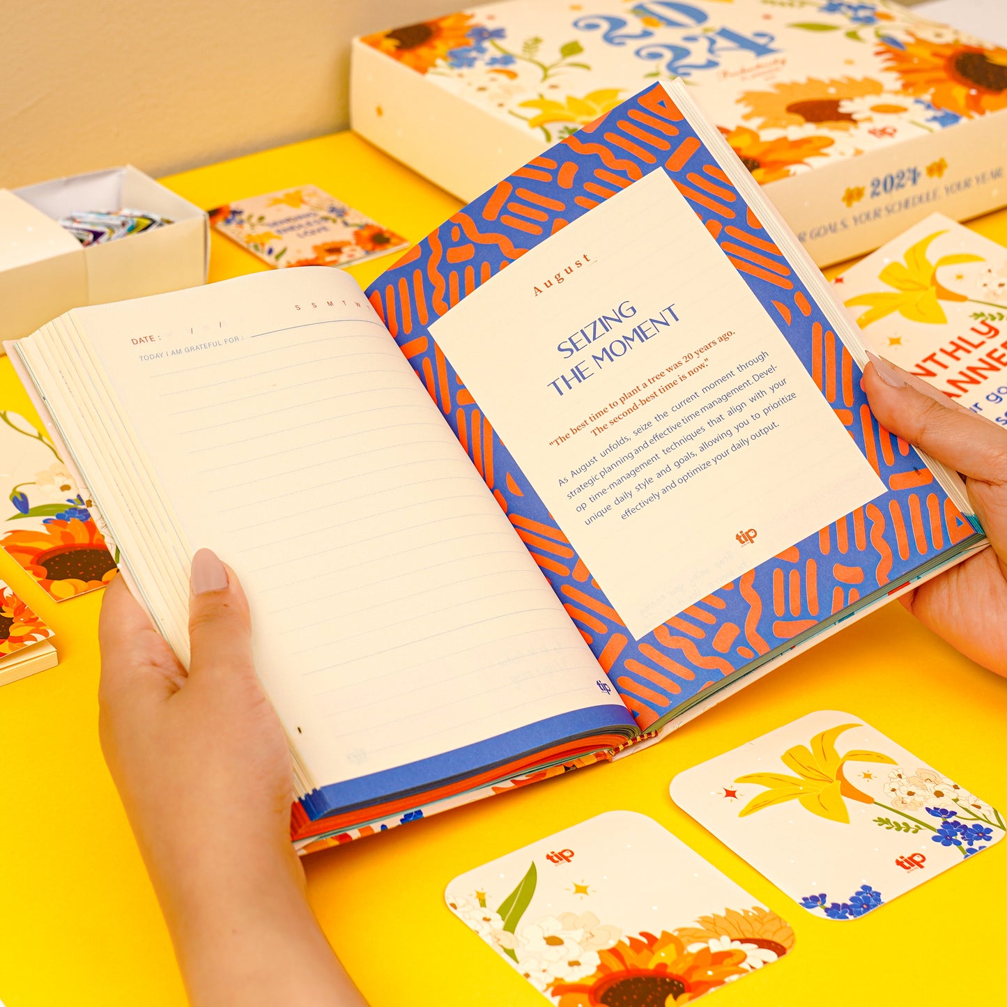 2024 أجندة صن فلاور للإنتاجية انجليزي