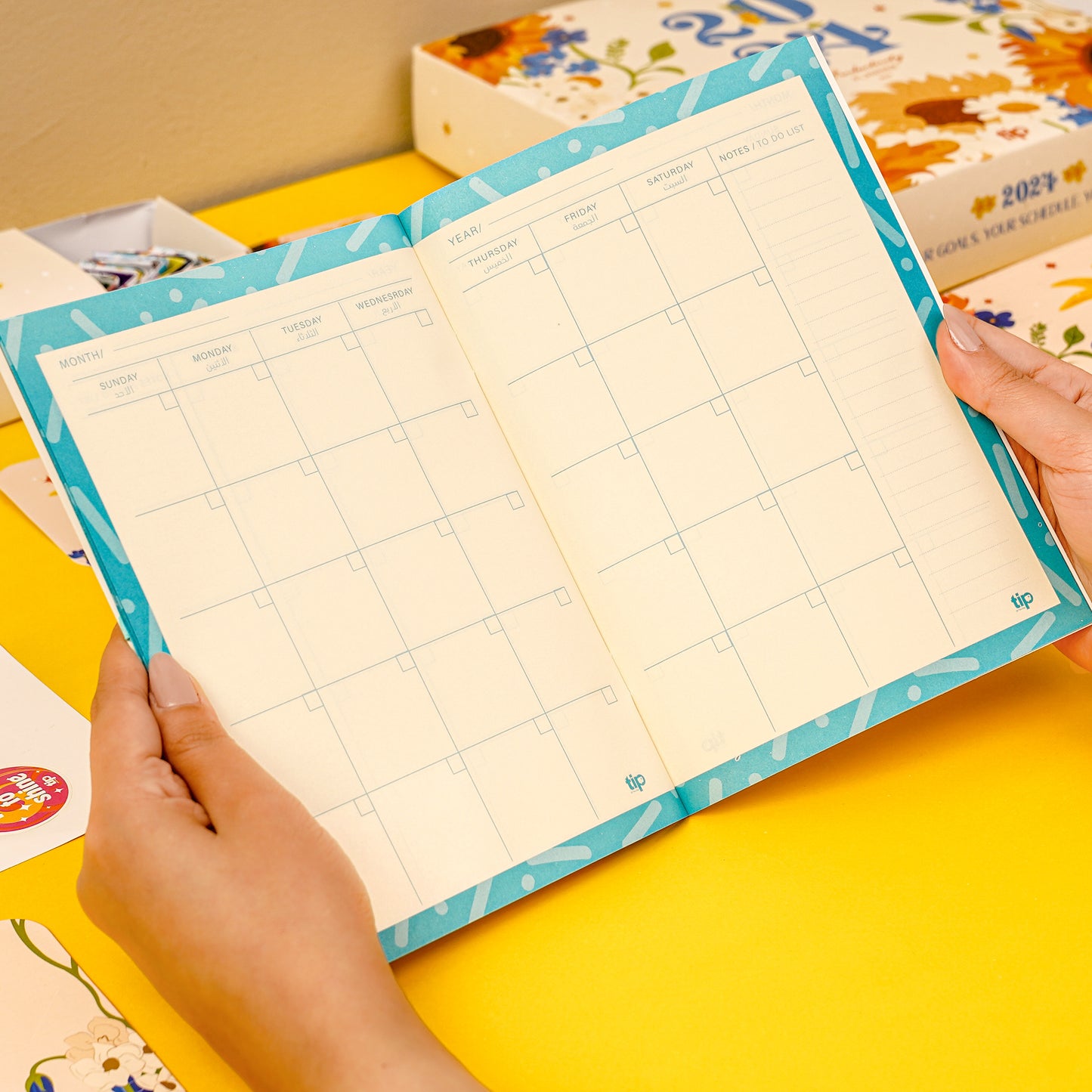 monthly planner Navy Formal Productivity