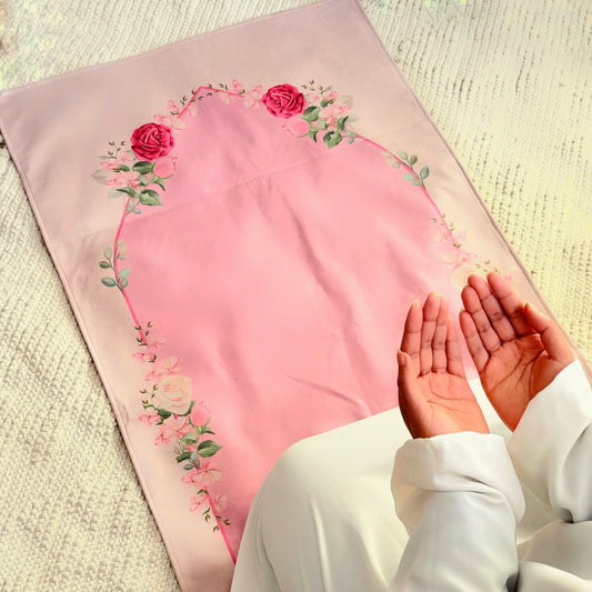 مصلية قطيفة بينك روزيت