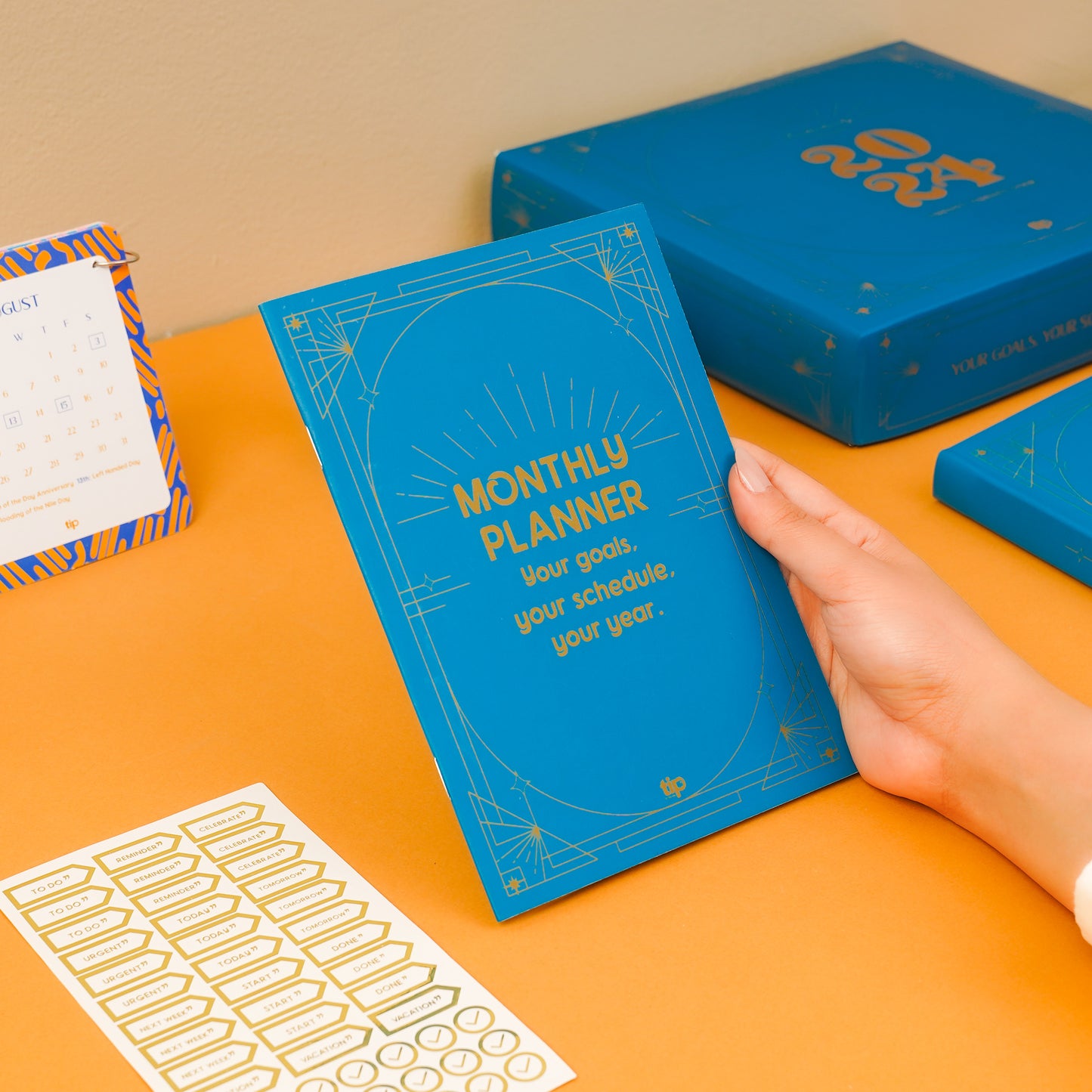 monthly planner Navy Formal Productivity