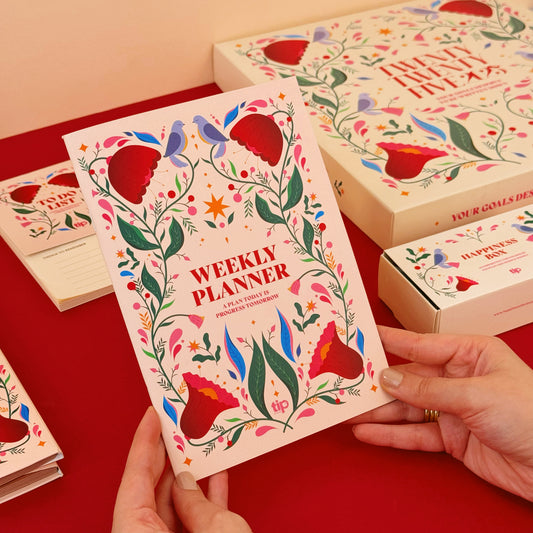 مخطط الأسبوعي باللغة الإنجليزية - فلورال