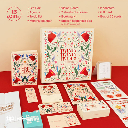 فلورال -  تقويم مكتبي إنجليزي