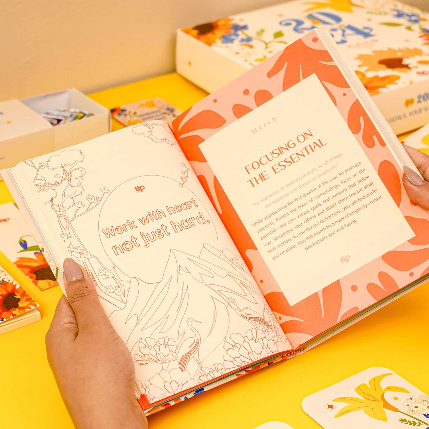 2024 أجندة صن فلاور للإنتاجية انجليزي