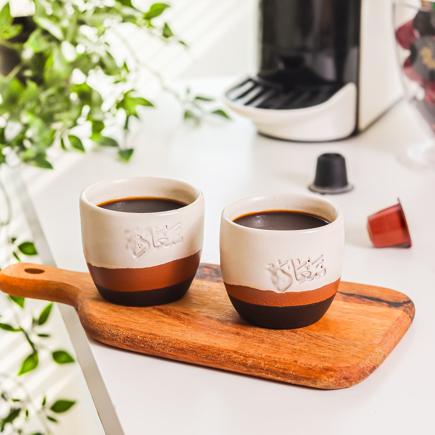 2 cups of "Happiness" espresso