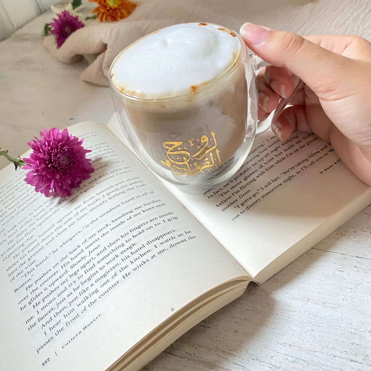 For the soul of the heart, a set of handmade glass cups and a tray