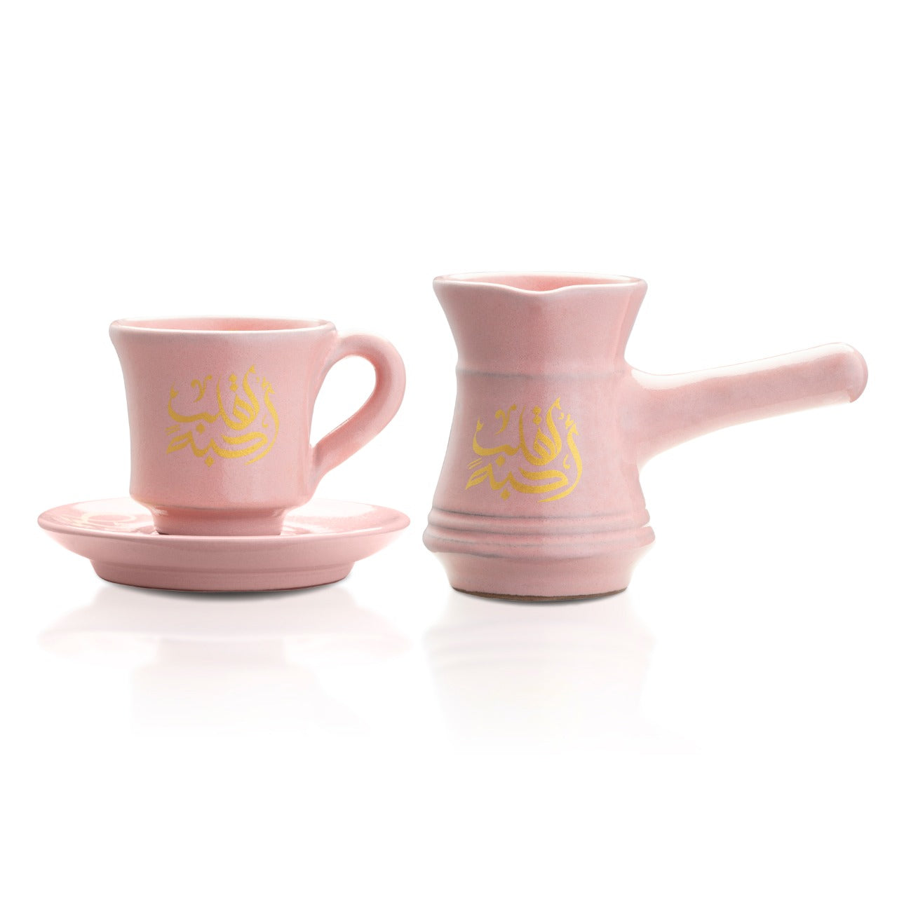 لقلب احبه لايت بينك طقم قهوة تركى