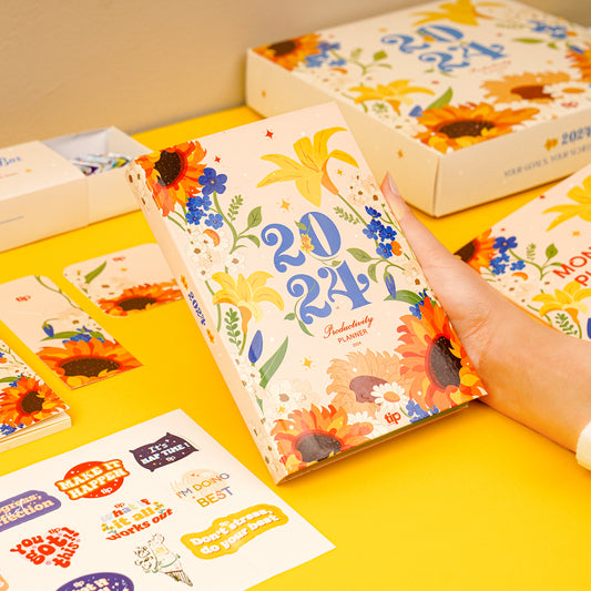 2024 أجندة صن فلاور للإنتاجية انجليزي