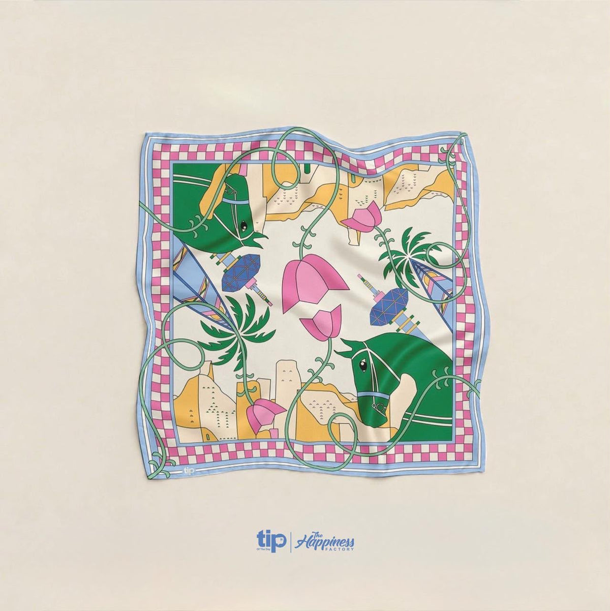 Rose suadi bloom scarf